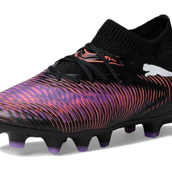 Puma Future 8 Pro Kids Firm Soccer Cleats 5.5 Black White-Glowing Red New - Picture 5 of 7